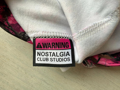 ‘pink woods’ skully cap